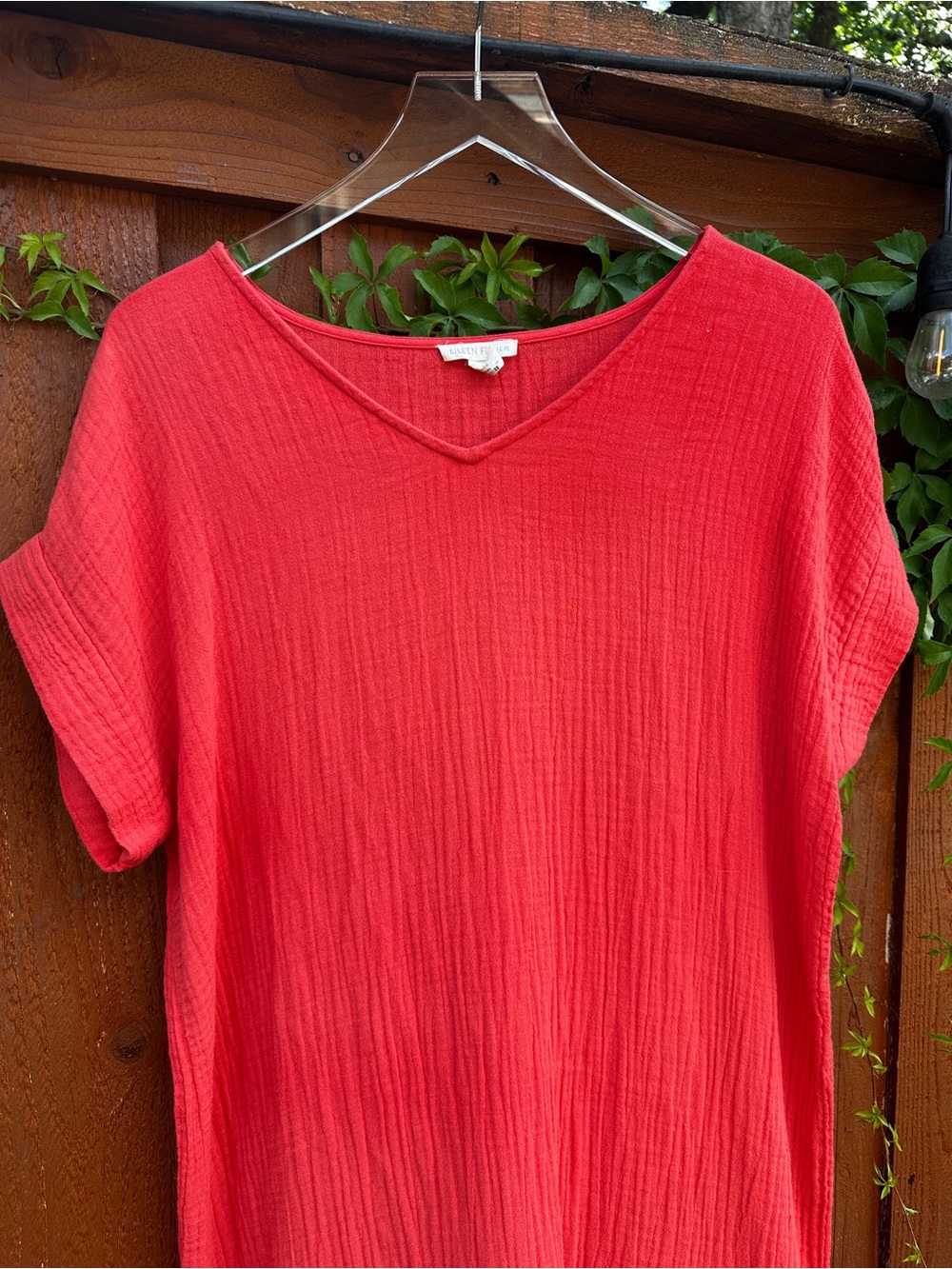 Eileen Fisher cotton gauze dress - Picture 3 of 8